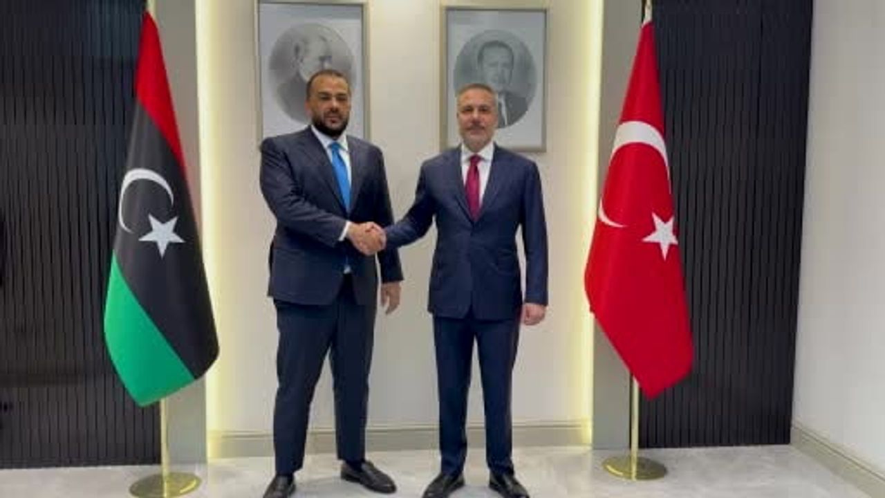 Bakan Fidan, Libya Milli Birlik Hükümeti Savunma Bakanvekili Abdüsselam Zubi ile Görüştü