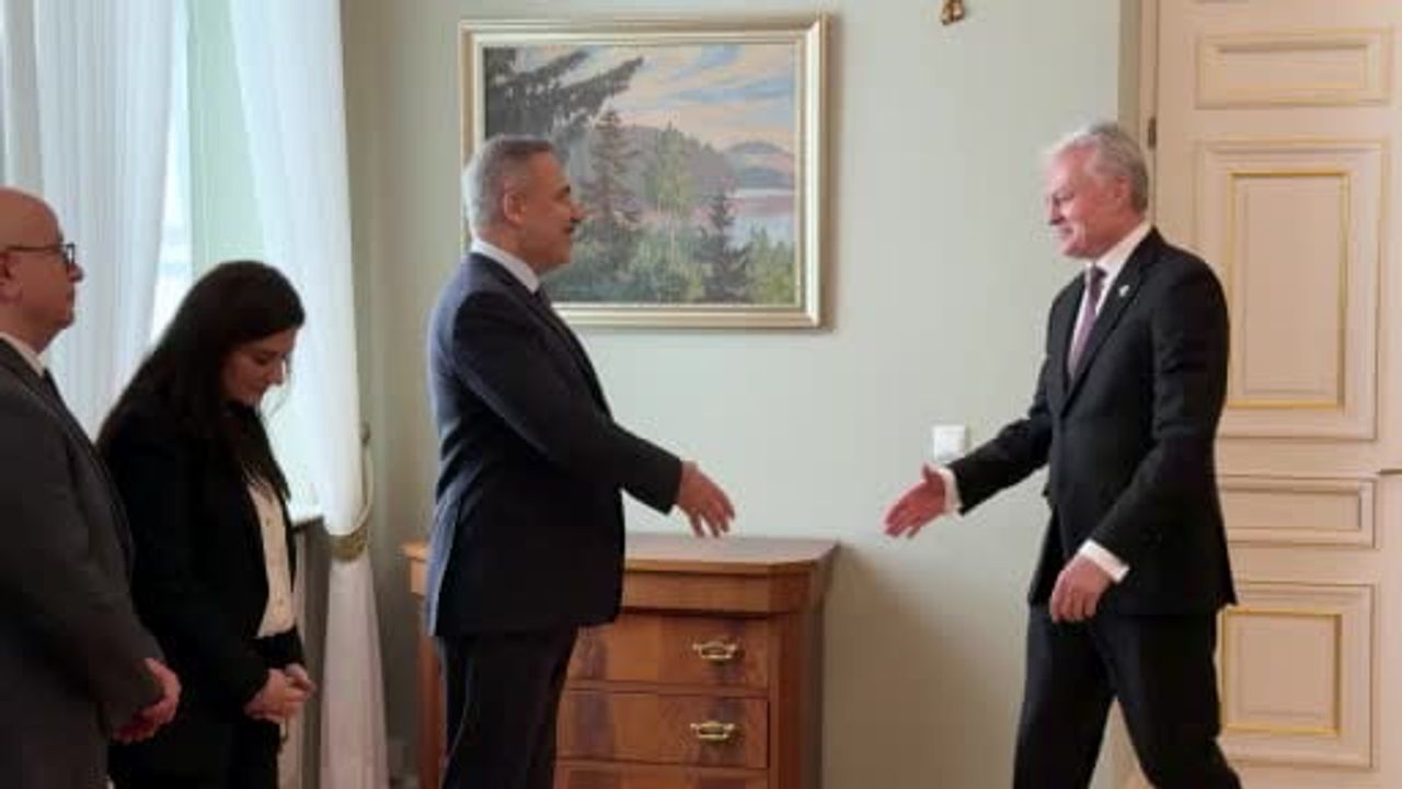 Bakan Fidan, Vilnius’ta Litvanya Cumhurbaşkanı Gitanas Nauseda ile görüştü