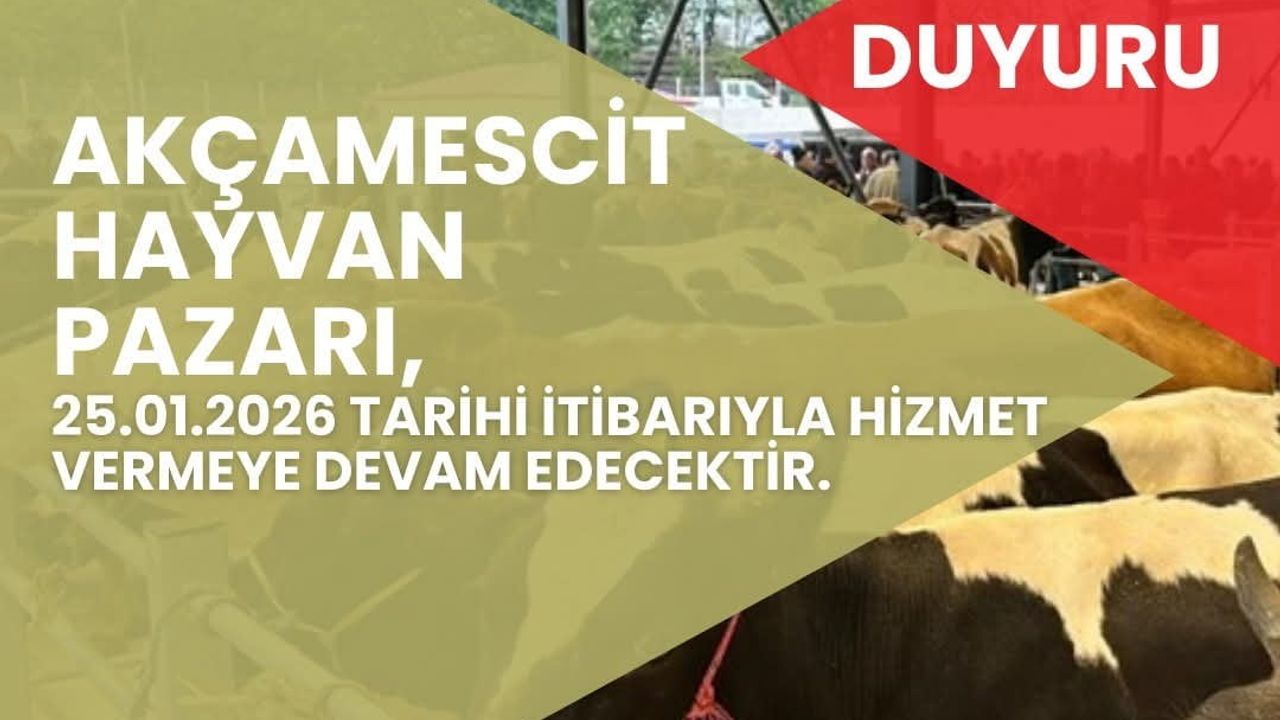 Bartın Akçamescit Hayvan Pazarı 4 Ay Sonra Yeniden Hizmete Açılıyor