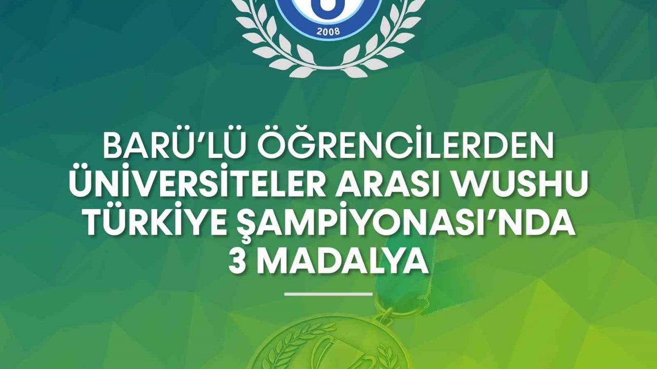 Bartın Üniversitesi öğrencileri Sakarya'da 2 altın, 1 gümüş madalya kazandı