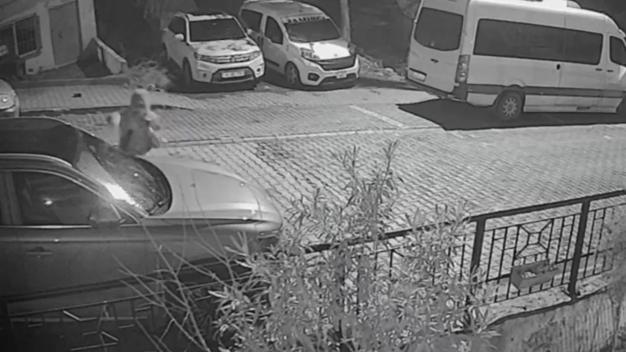 Başakşehir'de gece yarısı levye ile araç saldırısı — güvenlik görüntüleri inceleniyor