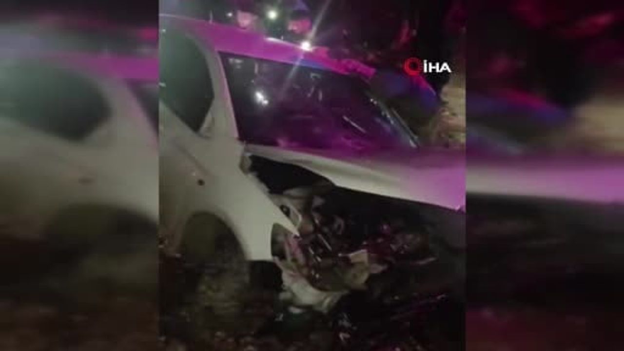 Batman-Siirt karayolunda bariyere çarpan otomobilde 3 kişi yaralandı