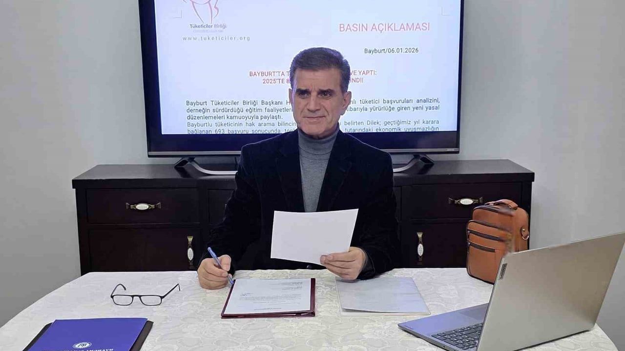 Bayburt'ta 2025'te 8,7 milyon TL tüketici lehine kaldı: Başvurular ve yeni düzenlemeler