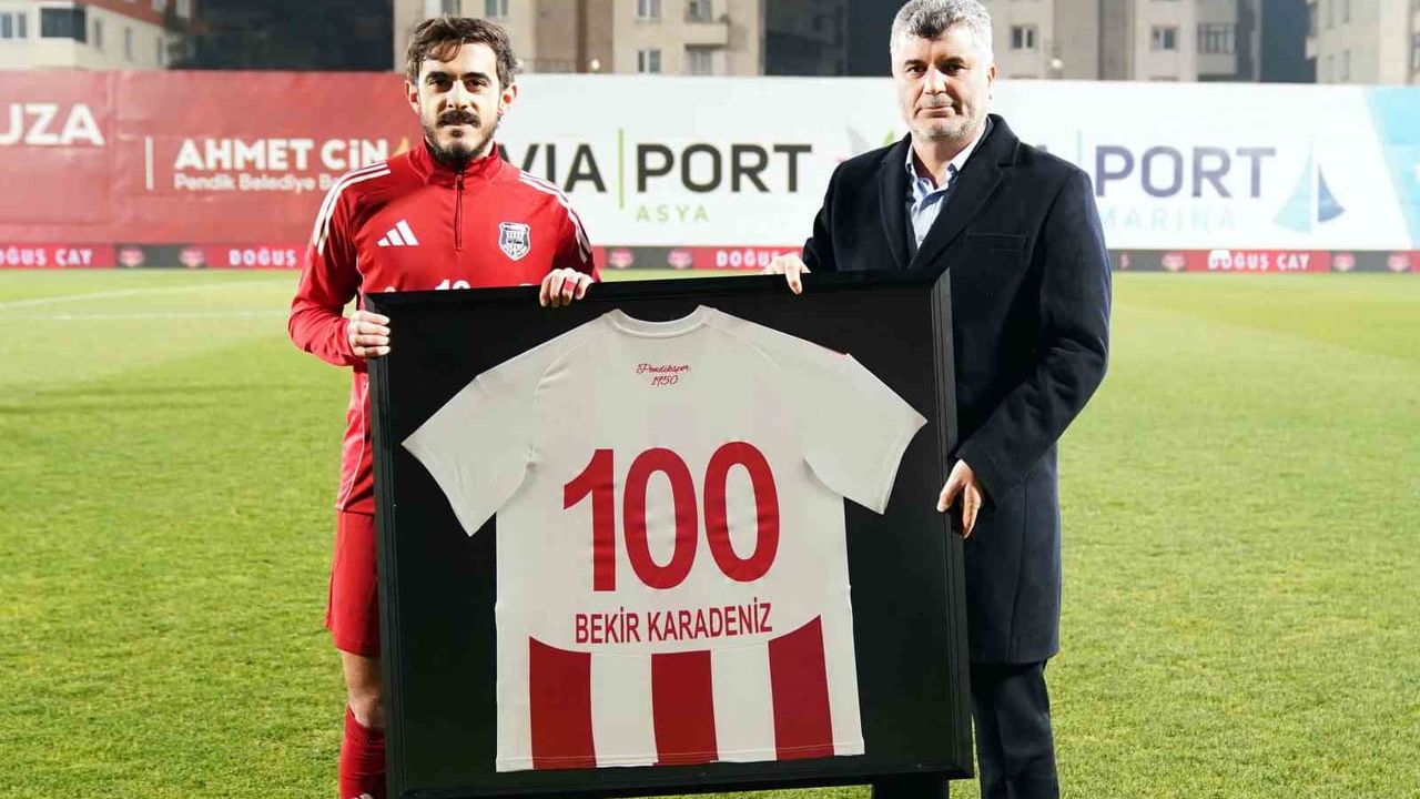 Bekir Karadeniz, Pendikspor formasıyla 100. resmi maçını tamamladı