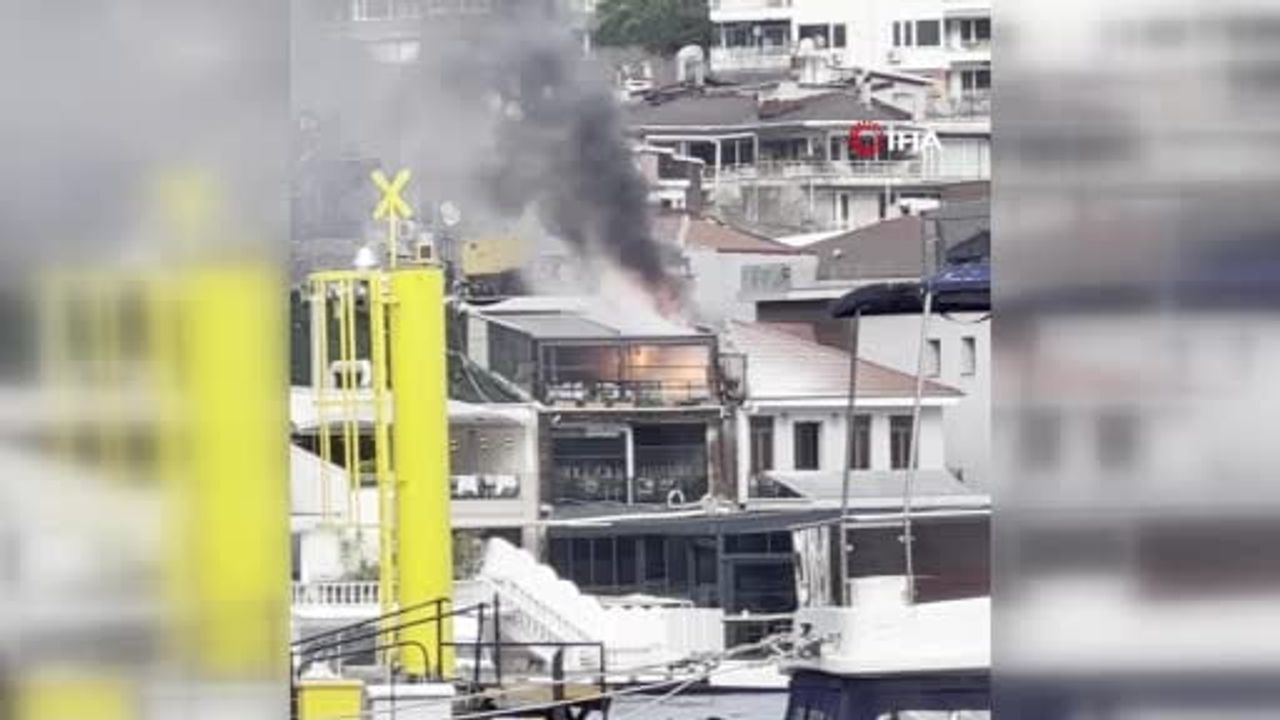 Beşiktaş Bebek'te iş yerinde yangın: 1 itfaiyeci elinden yaralandı