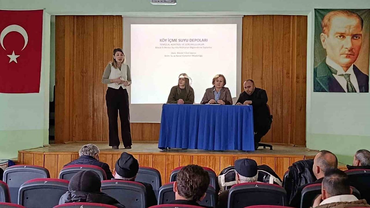 Bilecik’te 2026 içme suyu planlaması: Köy muhtarlarına teknik bilgilendirme ve kuraklık önlemleri