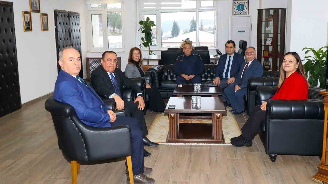 Bilecik’te Kurum Müdürlerinden İl Jandarma Komutanı Ali Vanlı’ya Ziyaret