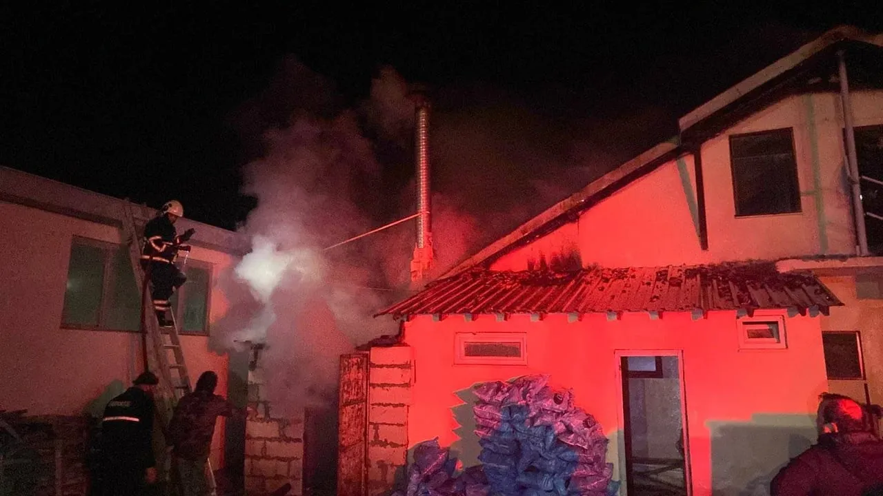 Bilecik'te mermer fabrikasının kazan dairesinde çıkan yangın söndürüldü