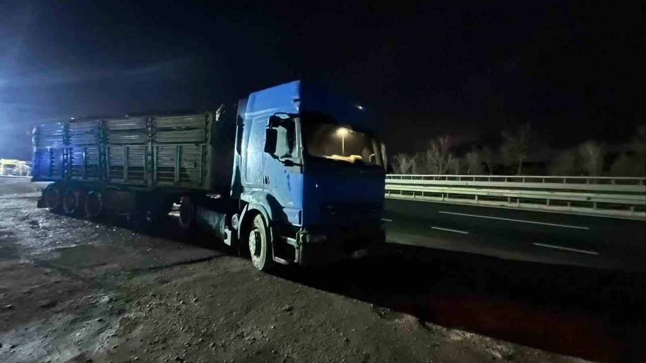 Bilecik'te Talaş Yüklü Tırın Dorsesinde Yangın, Hızlı Müdahale ile Büyümeden Söndürüldü