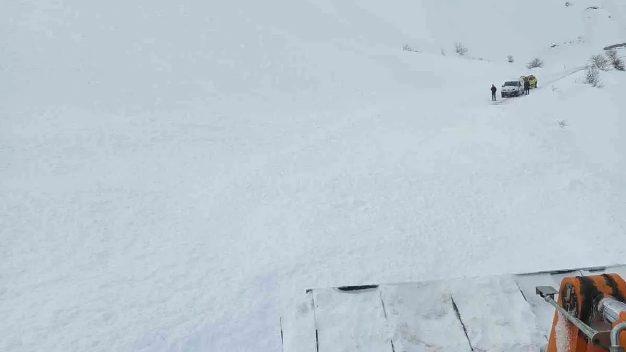 Bingöl'de Yedisu-Karlıova yoluna düşen çığ temizlendi, ulaşım açıldı