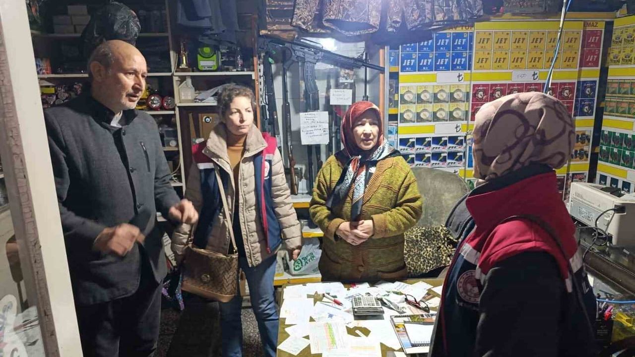 Bozdoğan'da gübre, tüp ve proteknik madde satıcılarına el yapımı patlayıcı denetimi