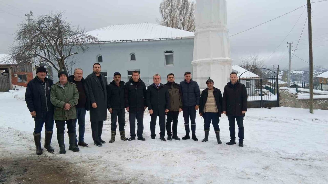 Bozüyük'te karla mücadele çalışmaları yerinde incelendi