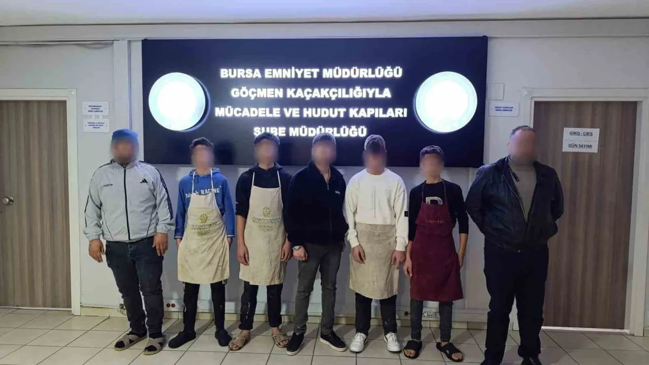 Bursa'da kaçak işçi operasyonu: Osmangazi'de 5 yabancı uyruklu şahıs yakalandı, 5'i çocuk