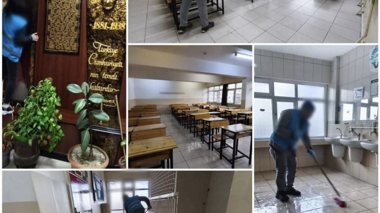 Bursa Denetimli Serbestlik Müdürlüğü, Cumhuriyet Anadolu Lisesi'nde Ara Tatilde Kapsamlı Temizlik Yaptı