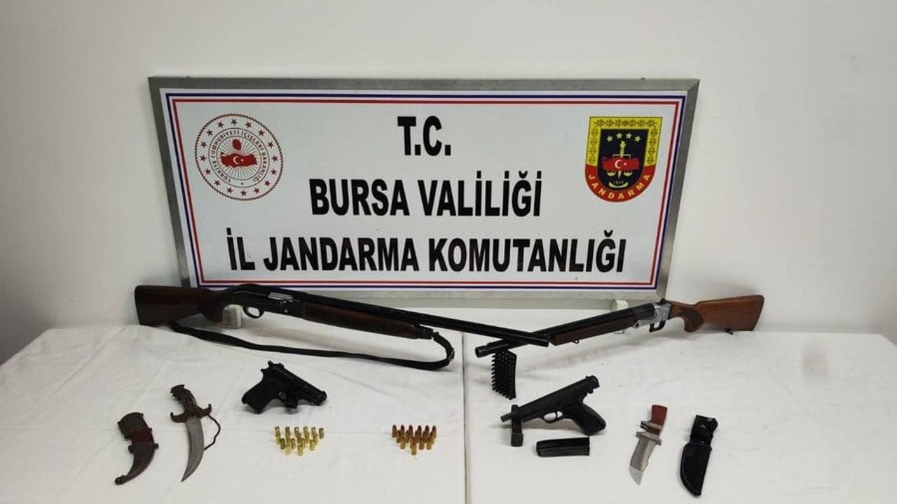 Bursa İznik'te silah operasyonu: 2 gözaltı