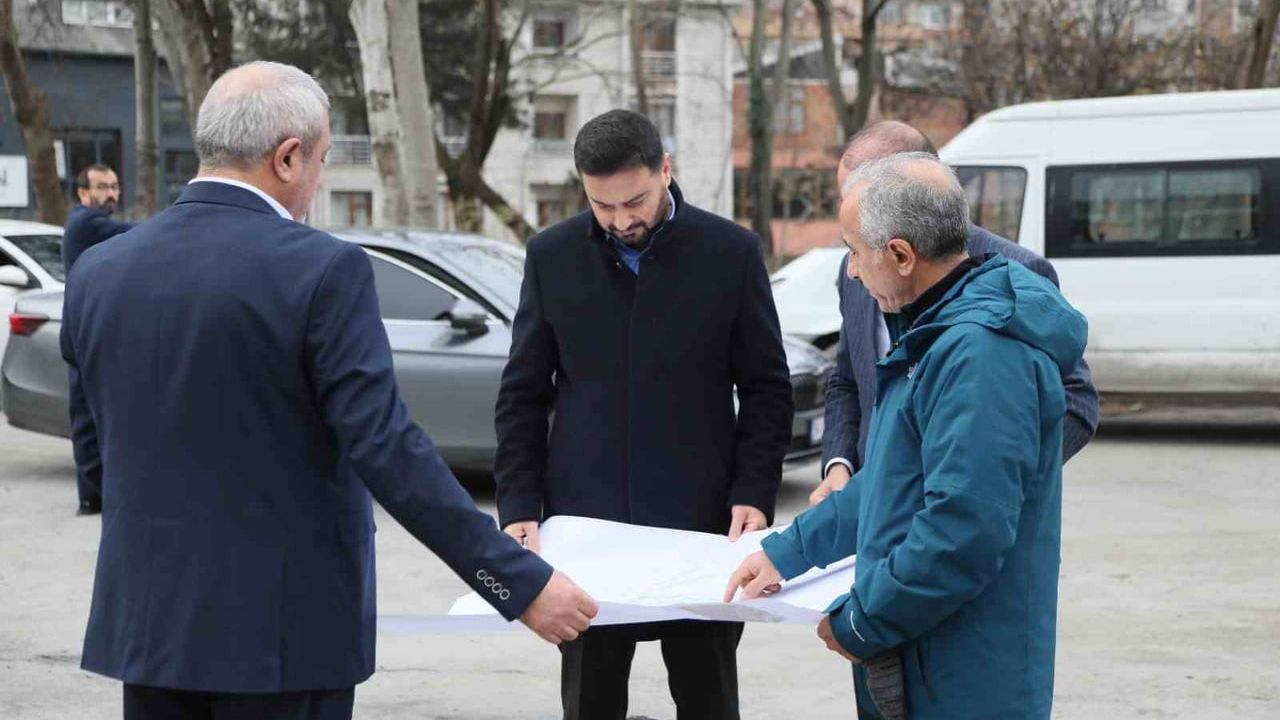 Çağlayan Mahallesi'ne yaklaşık 100 araçlık açık otopark yapımı başladı