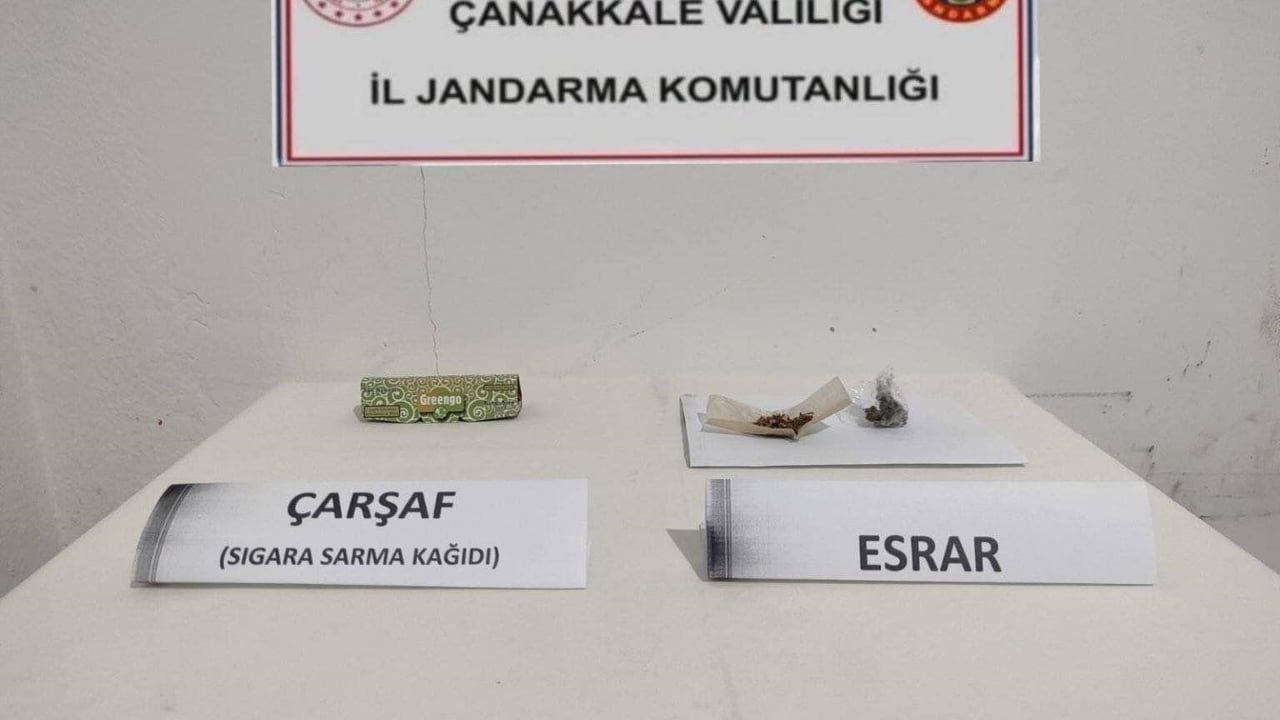 Çanakkale'de jandarmanın uyuşturucu operasyonunda 1 şüpheli tutuklandı