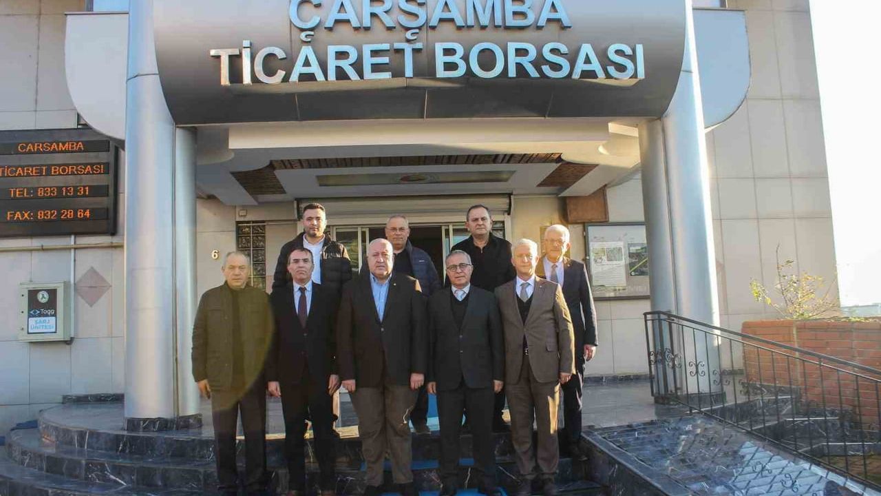 Çarşamba’da Kurumlar Arası İş Birliği Güçleniyor: Seçim ve İcra Müdürleri Ticaret Borsası’nı Ziyaret Etti