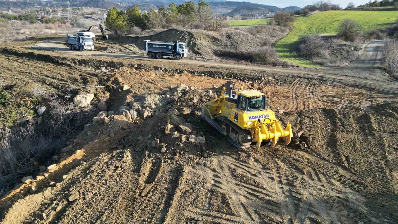 Çomar Barajı'nda yol genişletme çalışmaları: İkinci etap sürüyor