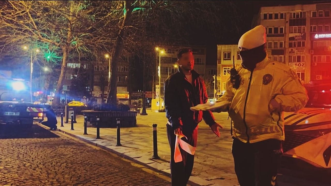 Çorlu'da alkollü sürücü çevirmede polise 'Ben polis olacağım' diyerek ikna etmeye çalıştı