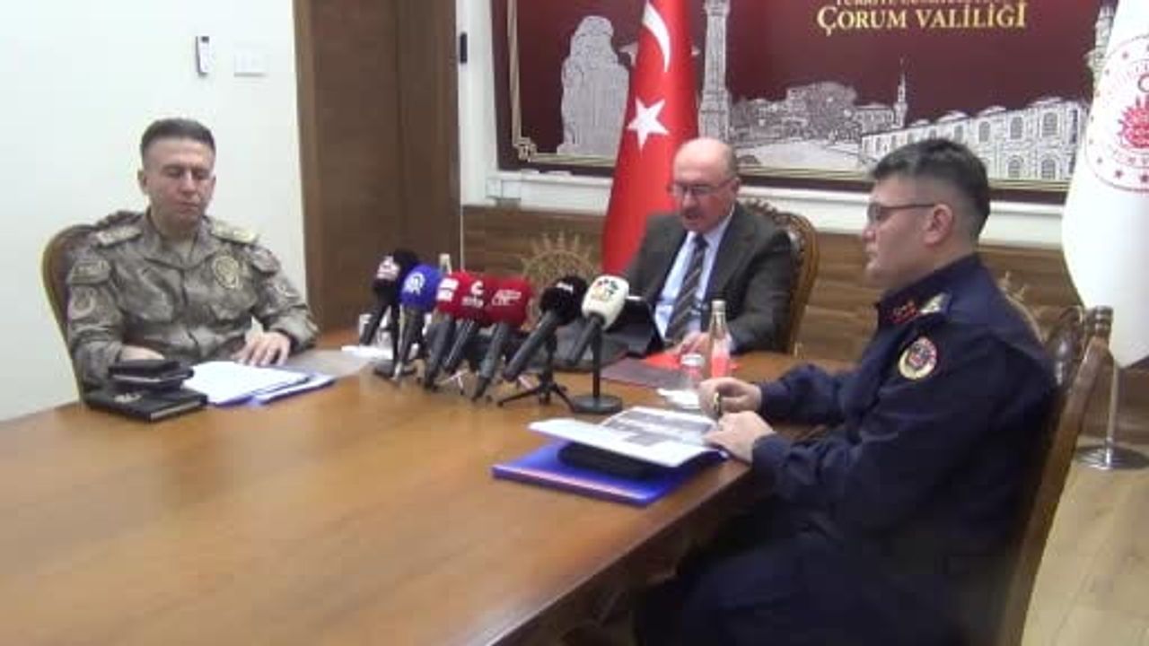 Çorum'da 2025 Suç İstatistikleri: Malvarlığı ve Trafikte Düşüş, Uyuşturucu Operasyonlarında Artış