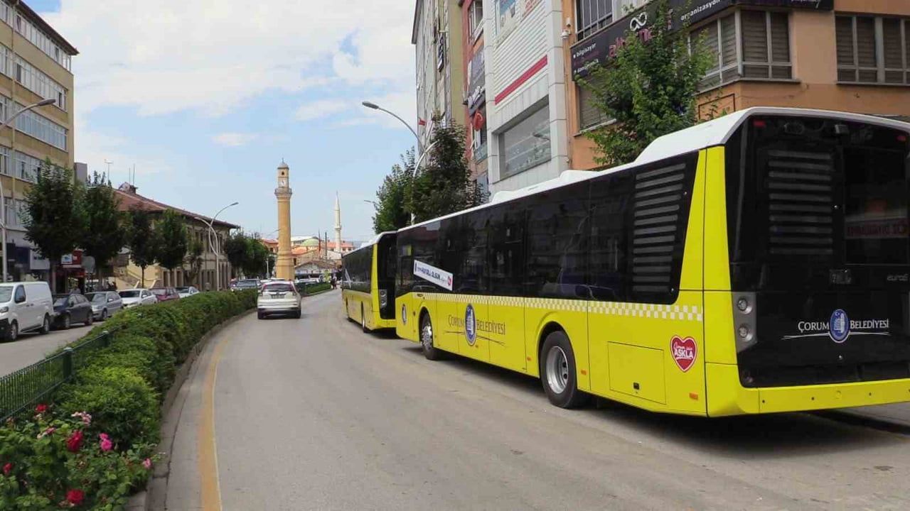 Çorum'da 2025'te halk otobüsleri 4 milyon km yol kat etti, 13 milyon 297 bin 082 yolcu taşındı