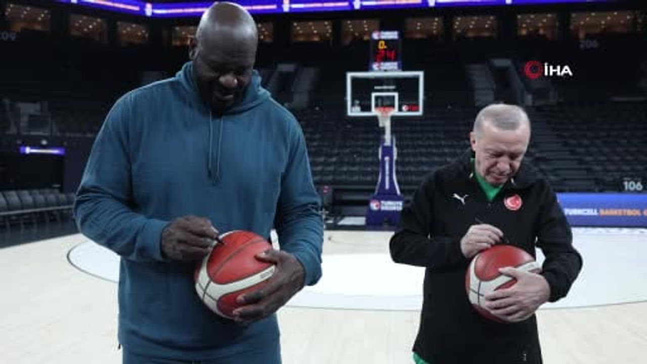 Cumhurbaşkanı Erdoğan, Shaquille O’Neal ile Ankara'da bir araya geldi