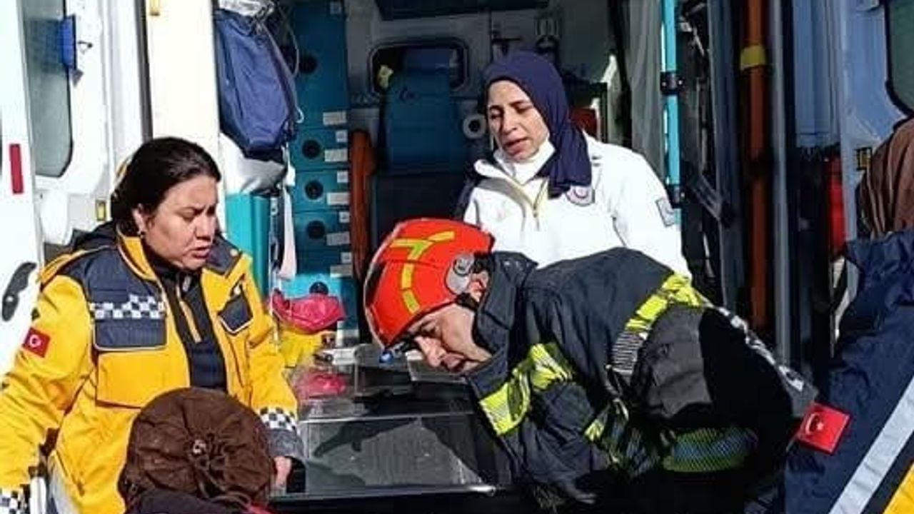 Denizli Çameli'de Orman Yolunda Traktör Devrildi: 1 Kişi Yaralandı