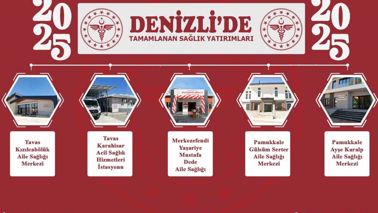 Denizli'de 2025 sağlık yatırımları: 18 milyon 408 bin 898 muayene, 2026'da yeni hastane ve merkezler