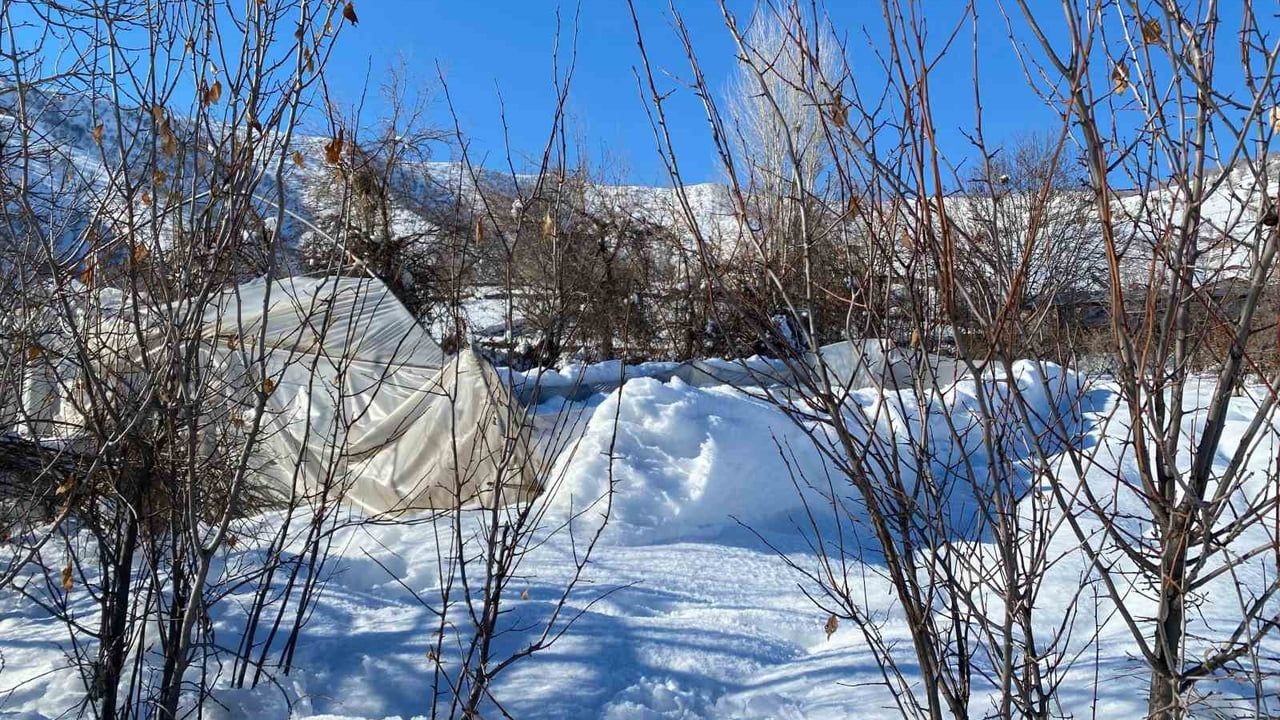 Derecik’te yoğun kar 38 serayı kullanılamaz hale getirdi