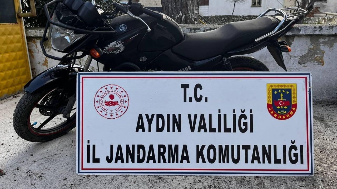 Didim'de 2019'da çalınan motosiklet jandarma çalışmasıyla 7 yıl sonra bulundu