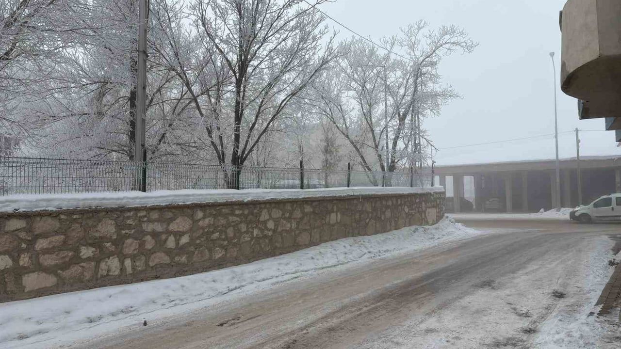 Diyadin'de yoğun sis ulaşımı etkiledi: görüş bazı noktalarda 20 metreye kadar düştü
