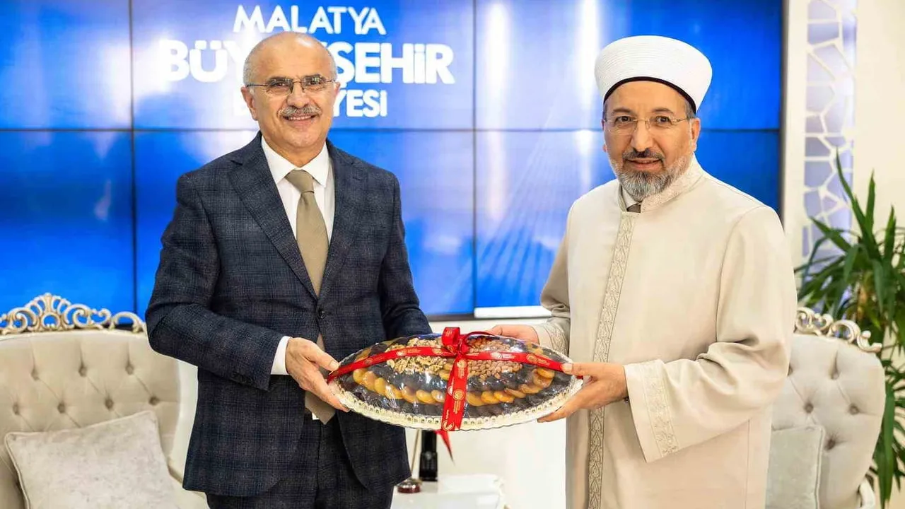 Diyanet Başkanı Prof. Dr. Safi Arpaguş’tan Başkan Sami Er’e cami yapımlarına teşekkür