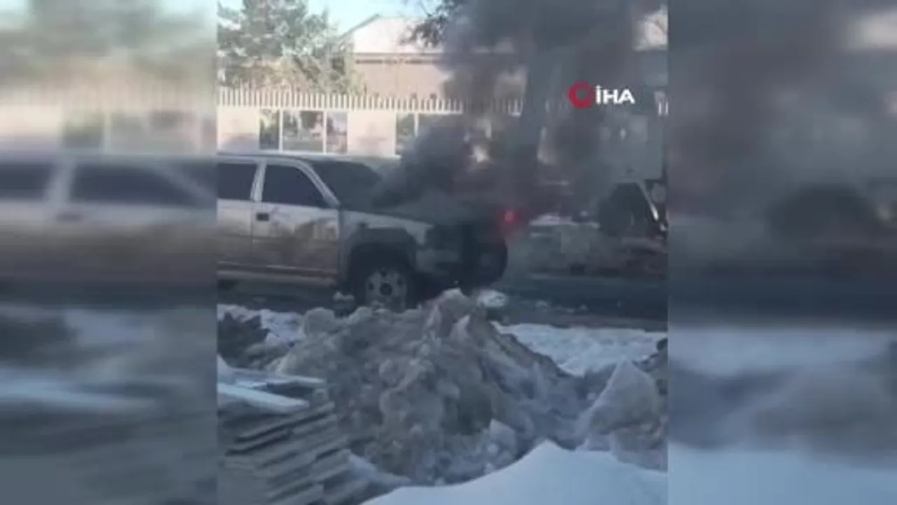 Diyarbakır Bağlar'da Seyir Halindeki Pikap Alev Aldı — Ölü veya Yaralı Yok