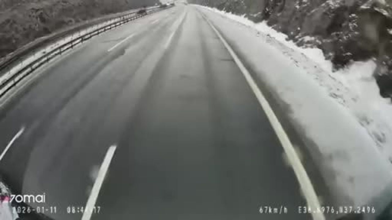 Diyarbakır-Şanlıurfa yolunda gizli buzlanma: Hız yapan araç duvara çarpıp alev aldı