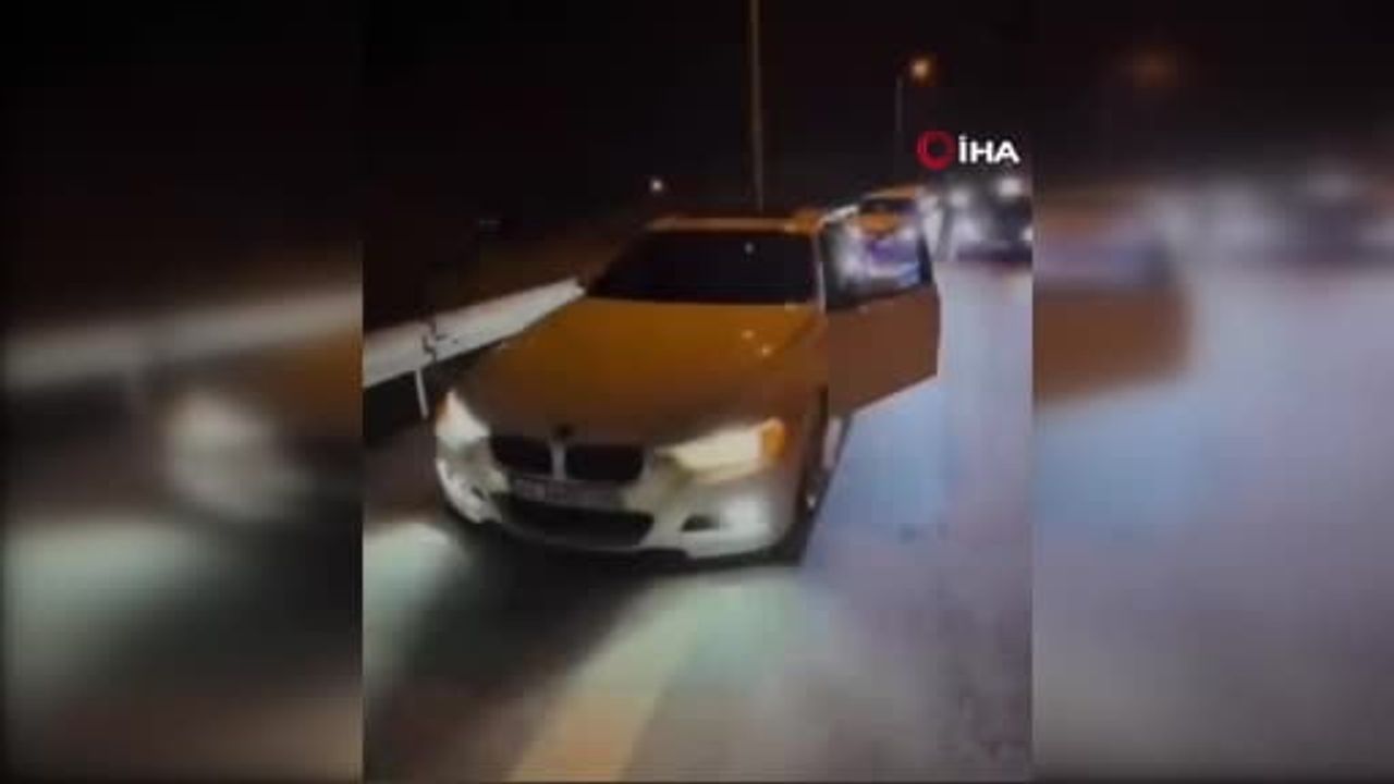 Dörtyol'da otobanda makasla yarışan 4 sürücü jandarmaya yakalandı