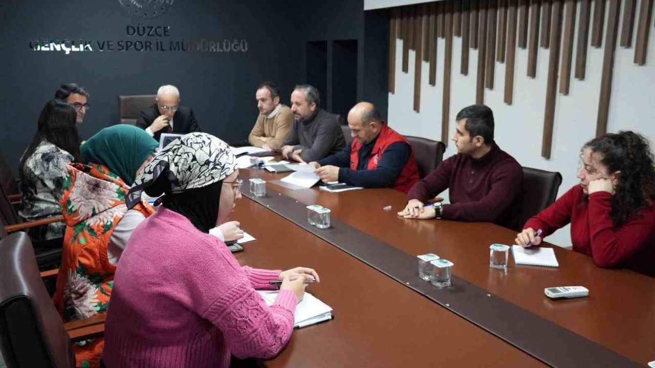 Düzce'de gençlik ve spor il sıralaması Eğitim, Araştırma ve Koordinasyon Genel Müdürlüğü tarafından değerlendirildi