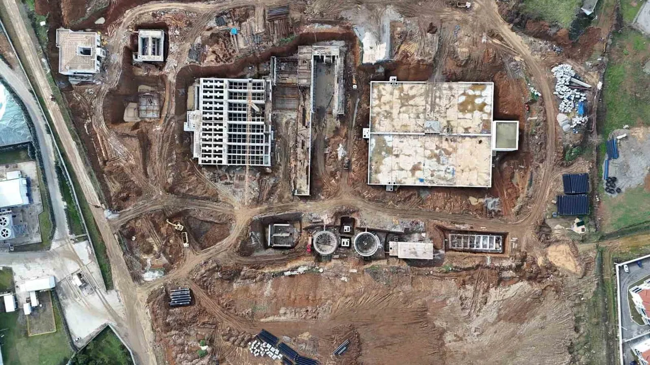 Düzce'de İçme Suyu Arıtma Tesisi İnşaatında Hızlı İlerleme