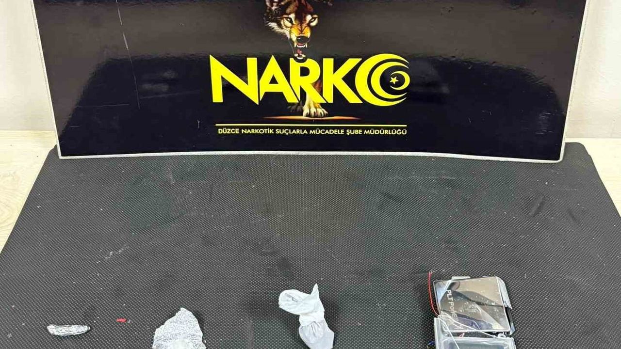 Düzce'de uyuşturucu operasyonu: 1 tutuklama, 2 kişiye adli işlem
