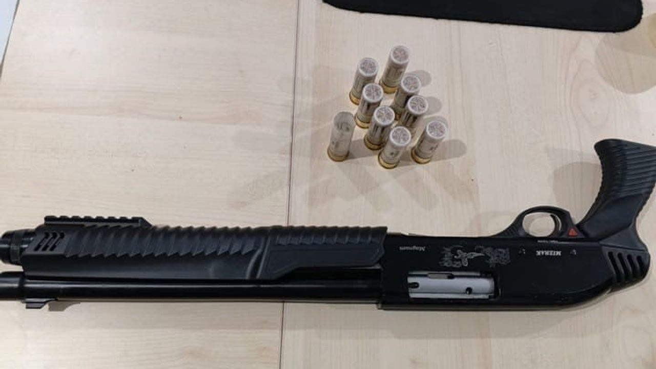 Edirne Uzunköprü'de ruhsatsız av tüfeği ele geçirildi