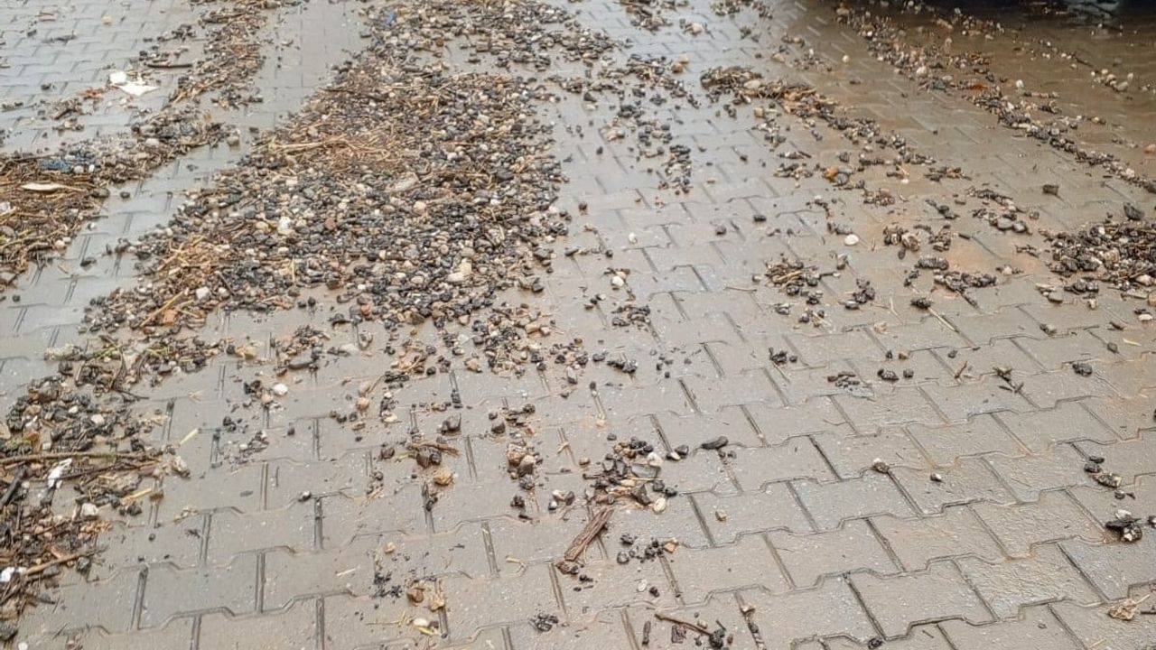 Efeler Belediyesi, Kızılcaköy'deki yağmur sonrası çamur temizliğine hızla müdahale etti