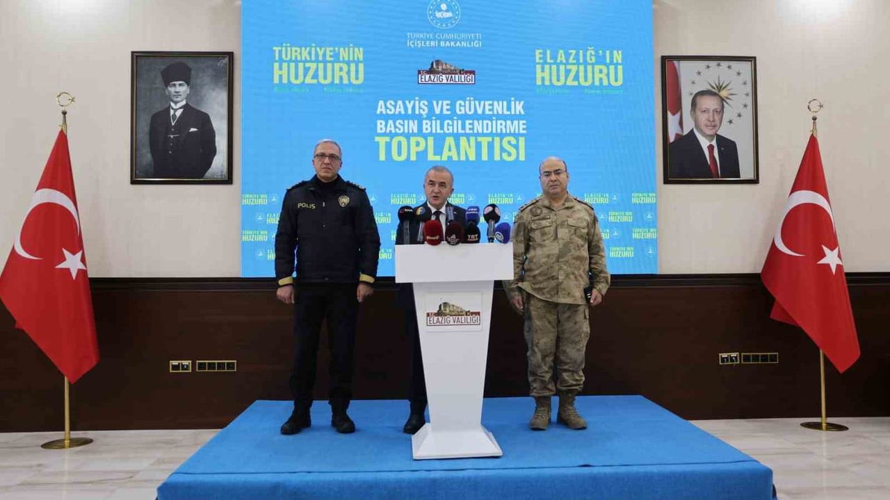 Elazığ'da 2025 güvenlik bilançosu: Suç oranlarında düşüş, 41.6 milyon TL idari para cezası uygulandı