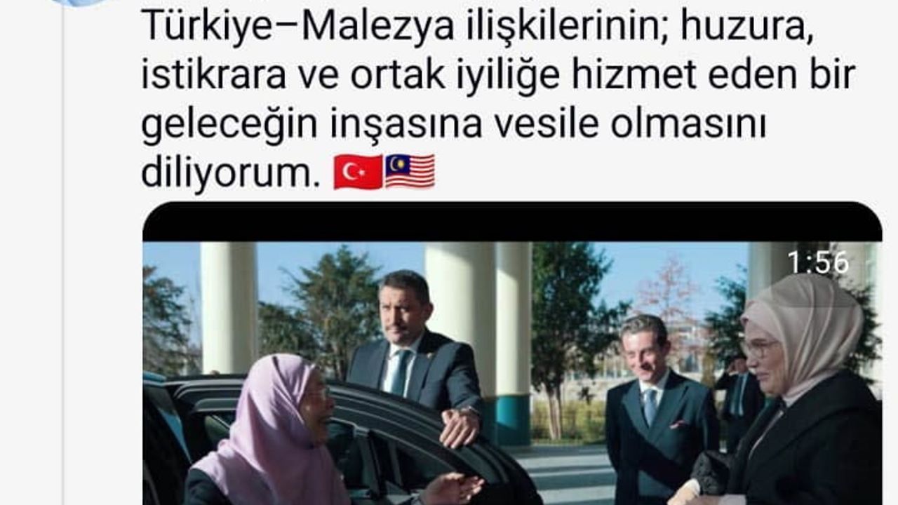 Emine Erdoğan, Wan Azizah İsmail ile Cumhurbaşkanlığı Millet Kütüphanesi ve Yaşayan Miras Okulu ziyaretine ilişkin video paylaştı