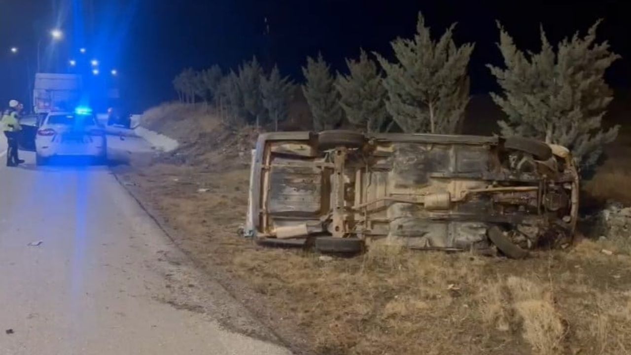 Emirdağ'da tırla çarpışan otomobil şarampole devrildi: Sürücü ağır yaralı