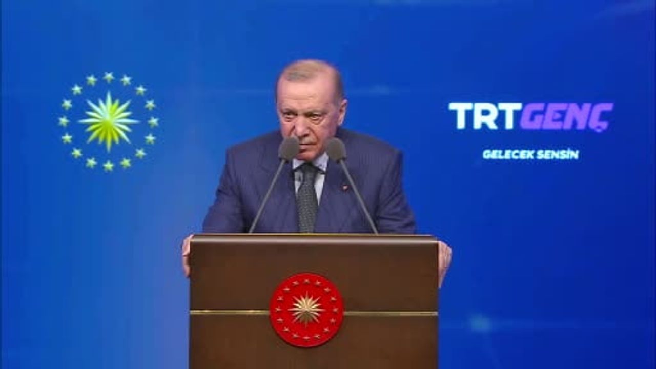 Erdoğan TRT Genç Kanalı açılışında su sıkıntısı ve medyaya ilişkin sorular yöneltti
