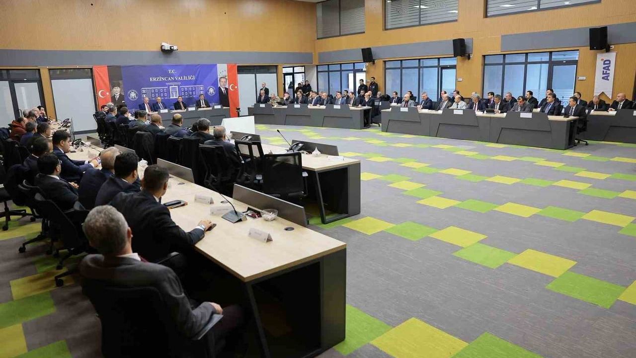 Erzincan'da 2026 1. İl Koordinasyon Kurulu Toplantısı Vali Hamza Aydoğdu Başkanlığında