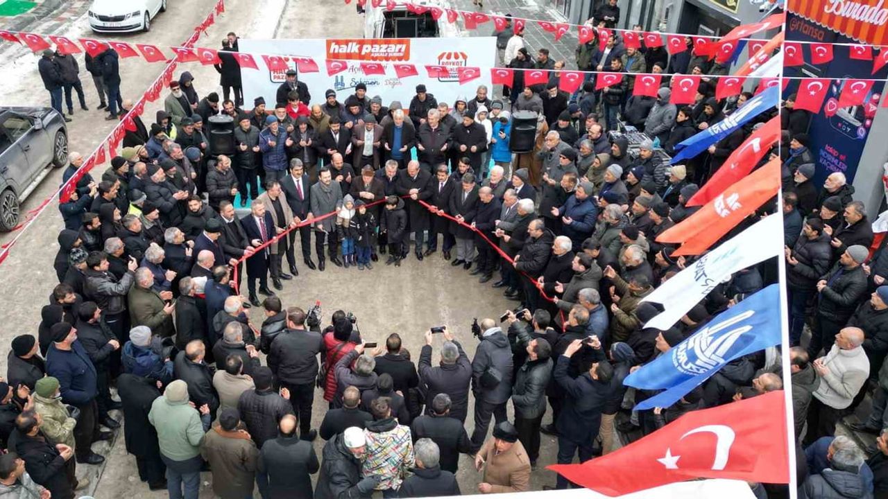 Erzurum Büyükşehir'in Halk Pazarı Projesi: 12. Şube Aşkale'de Hizmete Girdi