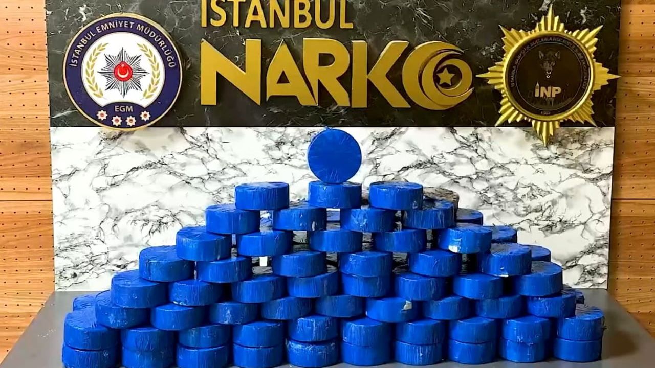 Esenyurt'ta ağır tonajlı aracın jantında 54 kilo 600 gram uyuşturucu ele geçirildi