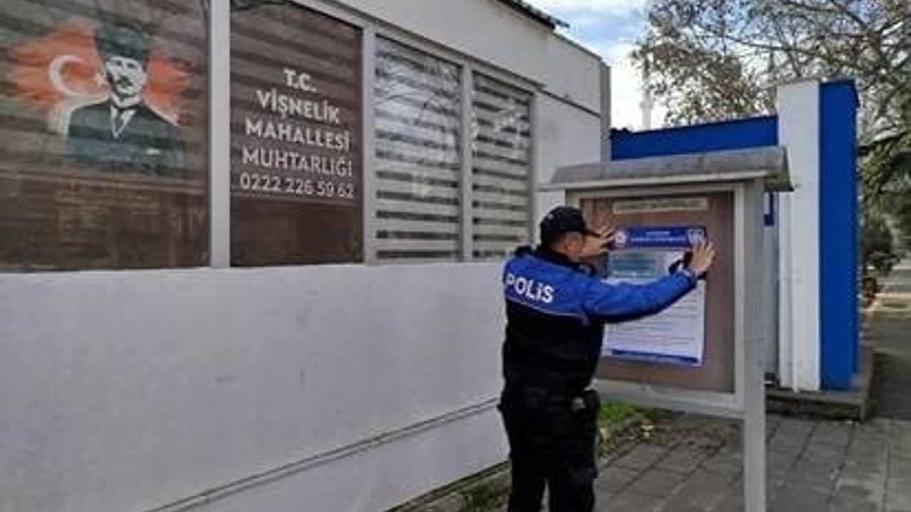 Eskişehir'de polis 826 vatandaşı dolandırıcılığa karşı yüz yüze bilgilendirdi