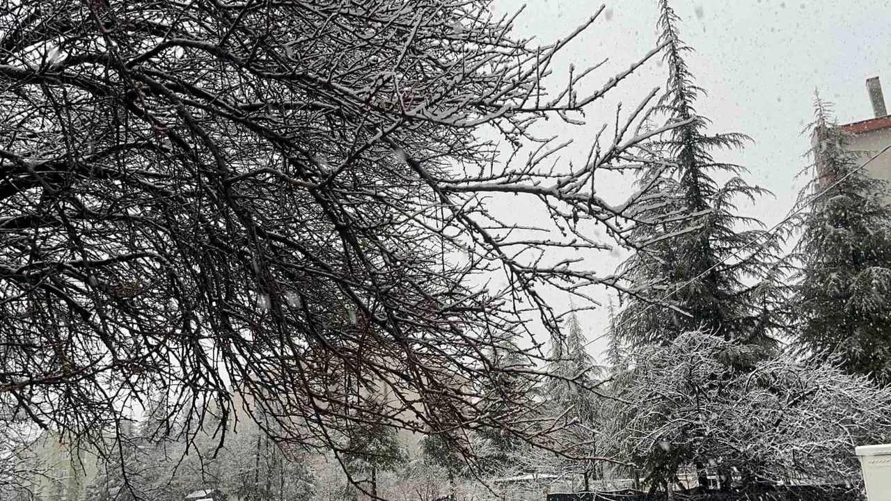 Eskişehir'de Sabah Saatlerinde Etkili Kar Yağışı: Yüksek Kesimlerde Beyaz Örtü Oluştu